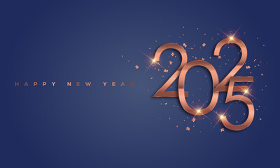 Happy New Year 2025, Greeting Card
