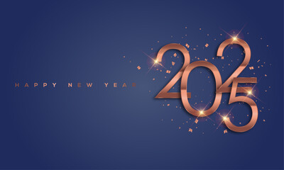 Happy New Year 2025, Greeting Card