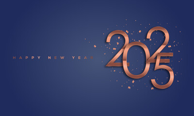 Happy New Year 2025, Greeting Card