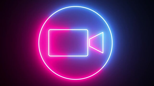 Video camera vector icon set. Camera movie Sign.