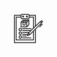 delivery documents clipboard icon sign vector