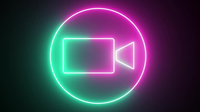 Video camera vector icon set. Camera movie Sign.