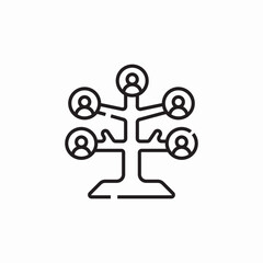 family tree icon sign vector