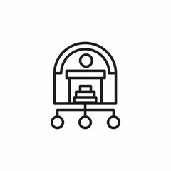 farm barn icon sign vector