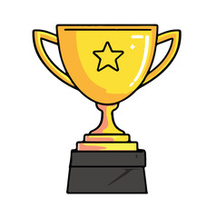 A trophy clipart illustration