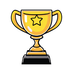A trophy clipart illustration