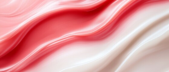 Obraz premium a close up of a red and white fabric background