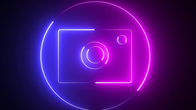 camera vector icon  with two mix color