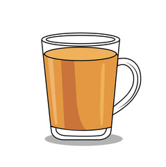 A cup of tea clipart illustration