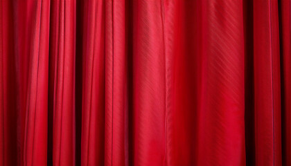 RED curtain with many folds background texture