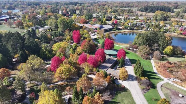 Autumn Splendor from Above: A Drone&rsquo;s Journey Over the Morton Arboretum&rdquo; 