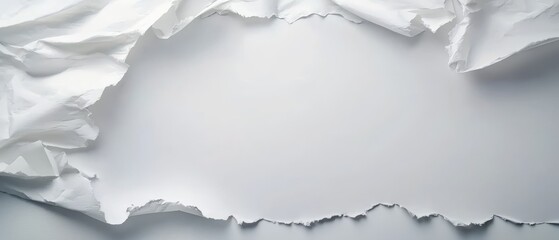 A piece of white paper with a hole in it