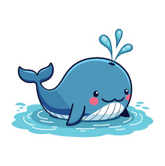 A Whale Vector Illustration
