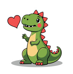 A Dinosaur Vector Illustration