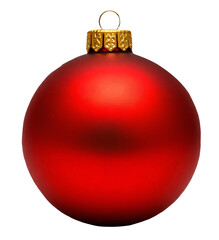 PNG Red Christmas ball isolated on a transparent background
