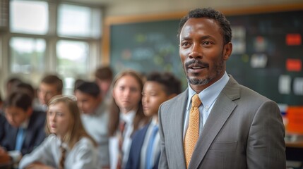 Teacher Engages Students in Classroom Discussion on Education and Learning 