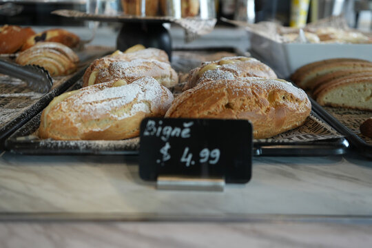 Bigne in a Small town Bakery