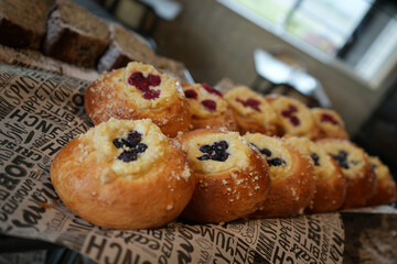 Small town bakery Blueberry muffins
