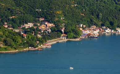 A view of the Bosphorus in Istanbul, Turkey