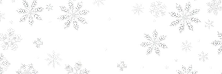 Delicate snowflake pattern on white background with intricate details and crystal formations, icy crystals, delicate