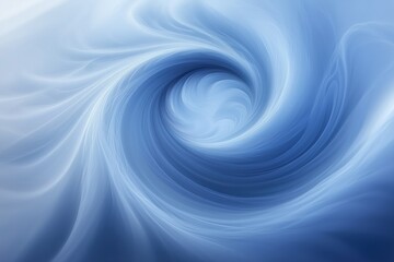 Abstract swirl in light blue tones, soft wave pattern, calming energy