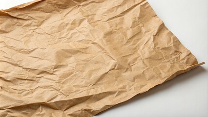 Earthy brown paper texture with crumpled folds, natural, earthy tones, crumpled folds, textured background, paper folds