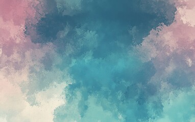 Fototapeta premium Abstract watercolor texture with soft hues of pink and blue, creating a calming visual effect.