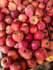 Red Apples food texture Background