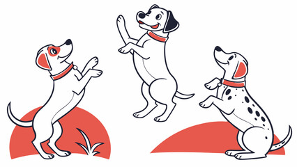 cute dogs set illustration, cute dogs vector