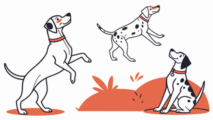 cute dogs set illustration, cute dogs vector