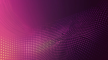 Obraz premium A vector illustration with a purple background featuring a gradient and scattered dots. The design is flat, with a dark purple color and a dark pink gradient.