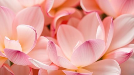 Fototapeta premium Soft petals unfolding in a whimsical dance, delicate floral elements, calming design, natural beauty