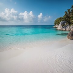 Fototapeta premium The sun, sand, and sea: paradise on earth.