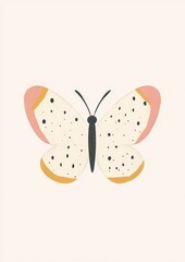Vintage Butterfly Illustration for Children's Book Generative AI