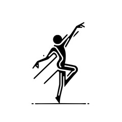Black and White Vector Silhouettes of Dancers in Aesthetic and Dynamic Poses – Minimalist Art for Motion and Expression