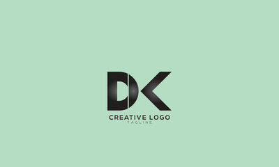 DK CDK Abstract initial monogram letter alphabet logo design
