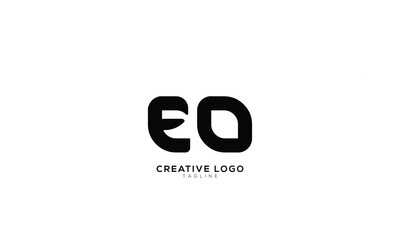 EO Abstract initial monogram letter alphabet logo design