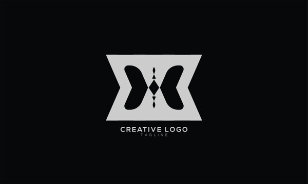 EHB EXB Abstract initial monogram letter alphabet logo design