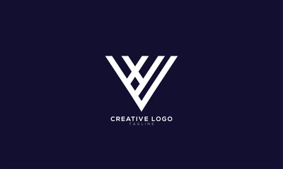 VWX WX XW VWAbstract initial monogram letter alphabet logo design