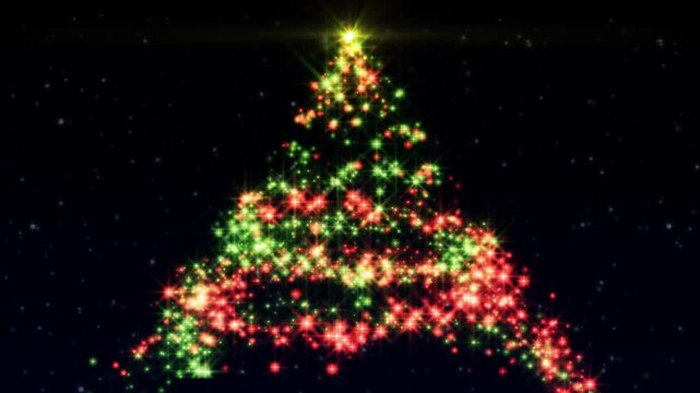 Christmas loop background material