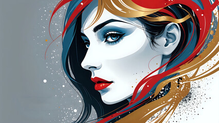 Abstraktion Die Realit&auml;t des unbestimmten Wesens 16х9. Hintergrund f&uuml;r das Design 3.