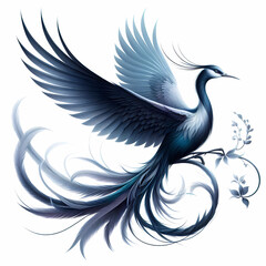 Obraz premium elegant bird images on white background