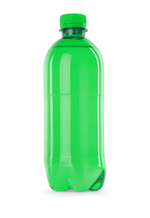 Plastic bottle of water isolated on white