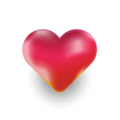 Heart shape sticker graphic vector design