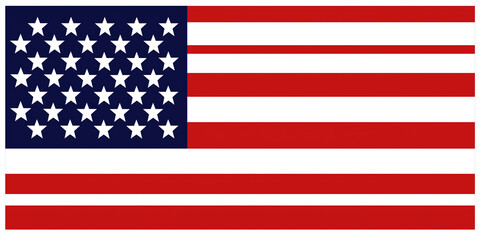 Naklejka premium Drapeau américain avec étoiles et rayures, symbole patriotique des États-Unis, parfait pour communications, affiches et événements nationaux, politiques, élections 2024