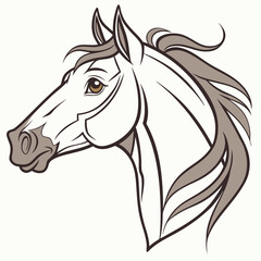 horse head silhouette