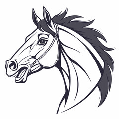 horse head silhouette