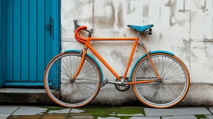 bicycle parked on the street