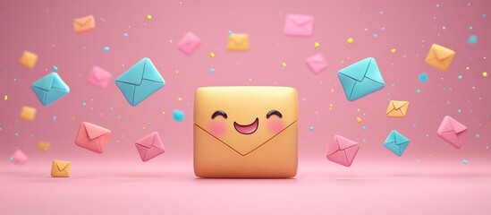 Happy Mailbox with Smiling Face