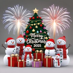 New Year 2025 Celebration.Mary Christmas